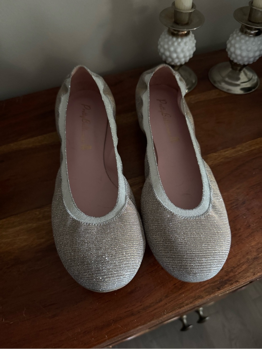Pretty Ballerinas Glitter Flats Size 42 Ballet Shoes Flats Sparkly US 11